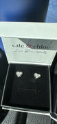 Cate & Chloe Rory 18k White Gold Plated Heart Halo Stud Earrings with Crystals Review