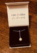 Cate & Chloe Tatum Dignified 18k White Gold Plated Pearl Pendant Necklace Review