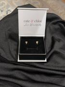 Cate & Chloe Clara 18k Gold Plated Stud Earrings with Solitaire Round Cut Simulated Diamond Crystal Review