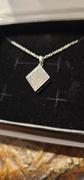 Cate & Chloe Lennon Esteemed 18k White Gold Diamond Shaped Pendant Necklace with Swarovski Crystals Review