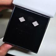 Cate & Chloe Lennon18k White Gold Plated Diamond Shaped Stud Earrings Review