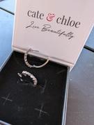 Cate & Chloe Claire 18k White Gold Plated Hoop Earrings with Swarovski Crystals Review