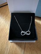 Cate & Chloe Tansy 18k White Gold CZ Crystal Infinity Pendant Necklace Review