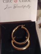 Cate & Chloe Amy Hoop Earrings - Yellow Gold Plated Hoop Earrings Review