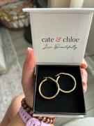 Cate & Chloe Amy Hoop Earrings - Yellow Gold Plated Hoop Earrings Review