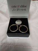 Cate & Chloe Amy Hoop Earrings - Yellow Gold Plated Hoop Earrings Review