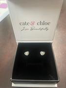 Cate & Chloe Moissanite by Cate & Chloe Briana Sterling Silver Heart Stud Earrings with Moissanite and 5A Cubic Zirconia Crystals Review
