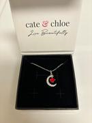 Cate & Chloe Luna Birthstone Necklace 18k White Gold Plated with Round Cut Crystals Review