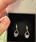 Cate & Chloe Brenda 18k White Gold Drop Earrings with Swarovski Crystals Review