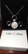 Cate & Chloe Dahlia “Blossom” 18k White Gold Plated Simulated Diamond Crystal Necklace and Earrings Jewelry Set Review