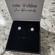 Cate & Chloe Moissanite by Cate & Chloe Hannah Sterling Silver Stud Earrings with Moissanite and 5A Cubic Zirconia Crystals Review