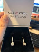 Cate & Chloe Moissanite by Cate & Chloe Finley Sterling Silver Drop Earrings with Moissanite and 5A Cubic Zirconia Crystals Review