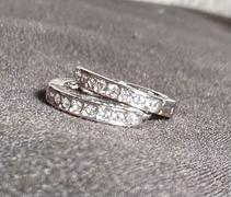 Cate & Chloe Skye 18k White Gold Plated Crystal Hoop Earrings for Women Review