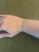 Cate & Chloe Morgan 18k White Gold Plated Crystal Infinity Bracelet Review