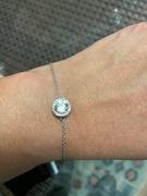 Cate & Chloe Blake 18k White Gold Plated Crystal Halo Bracelet Review