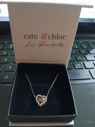 Cate & Chloe Zendaya 18k White Gold Plated Heart Necklace Review