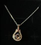 Cate & Chloe Bernadette 18k White Gold Plated Crystal Teardrop Necklace Review