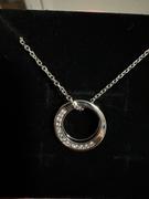 Cate & Chloe Vivianna 18k White Gold Plated Circle Pendant Necklace with Crystals Review