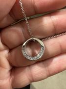 Cate & Chloe Vivianna 18k White Gold Plated Circle Pendant Necklace with Crystals Review