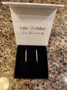 Cate & Chloe Nadia 18k White Gold Plated Crystal Hoop Earrings Review