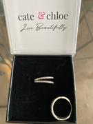 Cate & Chloe Helen 18k White Gold Plated Crystal Hoop Earrings Review