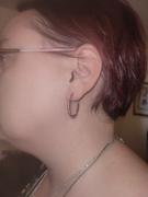 Cate & Chloe Matilda 18k White Gold Plated Hoop Earrings Review