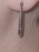 Cate & Chloe Matilda 18k White Gold Plated Hoop Earrings Review
