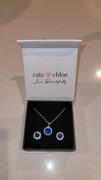 Cate & Chloe Gwendolyn 18k White Gold Round Cut CZ Halo Stud Earring and Necklace Set Review