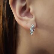 Cate & Chloe Ellie Light 18k White Gold Plated Stud Drop Earrings with Swarovski Crystals Review