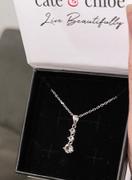 Cate & Chloe Delilah 18k White Gold Plated Drop Pendant Necklace with Crystals Review