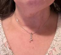 Cate & Chloe Delilah 18k White Gold Plated Drop Pendant Necklace with Crystals Review