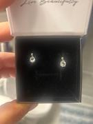 Cate & Chloe Jamie 18k White Gold Plated Drop Dangle Crystal Stud Earrings Review