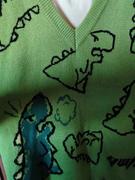 AOKLOK Dinosaur Sketch Pattern knit Vest Review