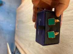 Rococo Jewellery Babette Wasserman Key Stone Green Agate Cufflinks Review