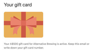 Alternative Brewing AB E-Gift Card Review
