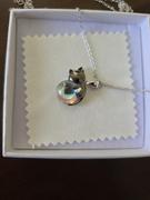 romanticwork Black Cat Animal Necklace with Birthstone Sterling Silver Gift for Mother Women Review