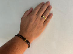 Gemini Official Triple bracelet with Italian leather and 2mm Tiger Eye stones Review