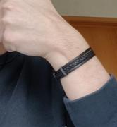 Gemini Official Triple black Italian nappa leather bracelet with black finish Review