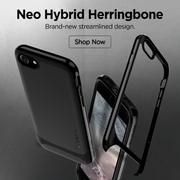 allmytech.pk Apple iPhone 8 Plus / 7 Plus Original Spigen Case Neo Hybrid Herringbone - Shiny Black Review