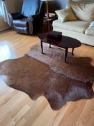 eCowhides Solid Brown Cowhide Rug Review