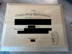 Giftr Singapore Personalized Wooden Plaque Review
