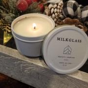 Milkglass candle  Santa's Cookies Candles Review