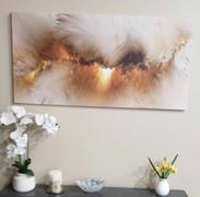 Chill Art Grey Yellow Cloud Canvas Review