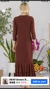 Rene's Creations Boutique NEW! Brown Ruffle Layering Dress: S-3X Review