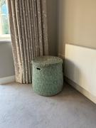 The Basket Room  NUKTA: Turquoise Check Lidded Laundry Basket Review