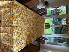 Couleur Nature French Tablecloth Jardin Mustard & Grey Review