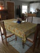 Couleur Nature French Tablecloth Jardin Mustard & Grey Review