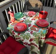 Couleur Nature French Tablecloth Fig Red & Green Review