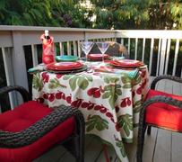 Couleur Nature French Tablecloth Fig Red & Green Review