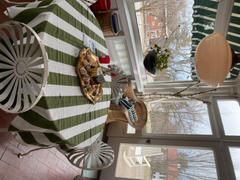 Couleur Nature French Tablecloth St. Tropez Vert Stripes Review